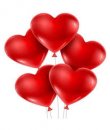 Red heart shape baloons(25pec)